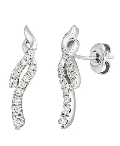 Le Vian White Diamond Drop Earrings ( .42ct. t.w.) in Platinum