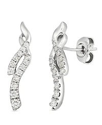 Le Vian White Diamond Drop Earrings ( .42ct. t.w.) in Platinum