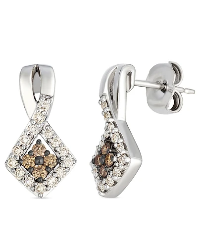 Le Vian Nude and Chocolate Diamond Drop Earrings ( 0.41 ct. t.w.) in 14K Vanilla Gold