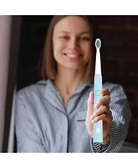 Pursonic Usb Rechargeable Electric toothbrush with 12 Brush Heads - Green