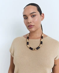 Mango Women's Short-Sleeved Fine-Knit Sweater