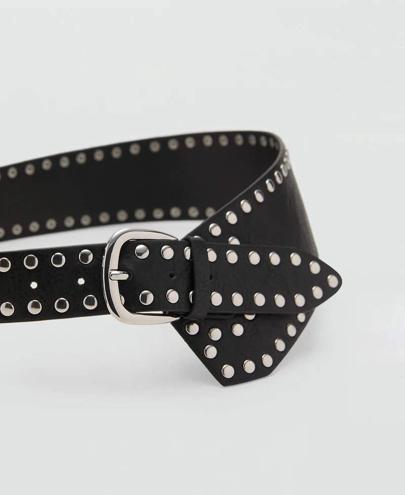 Mango Women's Studded Waist Belt