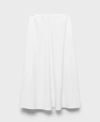 Mango Women's Flared Cotton Skirt