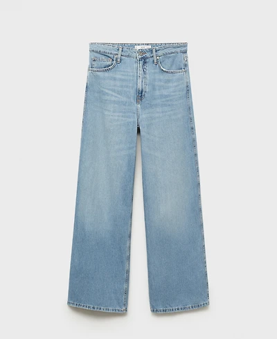 Mango Women's High-Rise Wide Leg Jeans