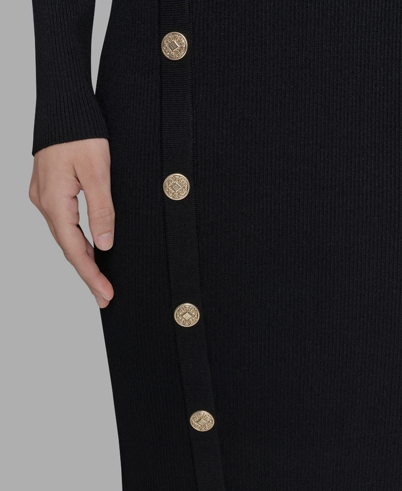 Karl Lagerfeld Paris Women's Long Sleeves Bodycon Dress