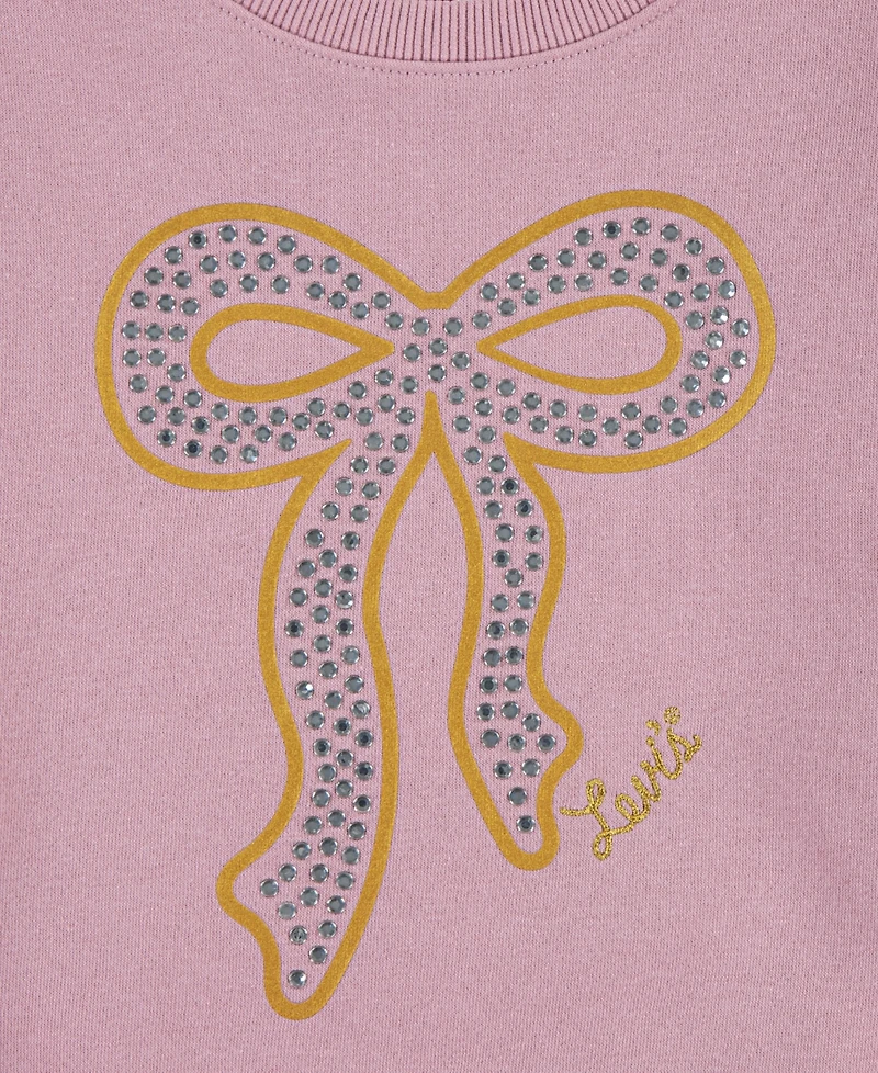 Levi's Girls Meet and Greet Ribbed Crewneck Long Sleeve T-Shirt