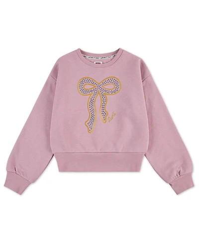 Levi's Girls Meet and Greet Ribbed Crewneck Long Sleeve T-Shirt