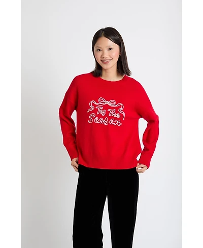 Chinti & Parker Women's Wool-Cashmere Tis The Season Sweater