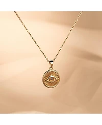 Vincero Women's Evil Eye Necklace in Sterling Silver with 15.5" Chain and Extender