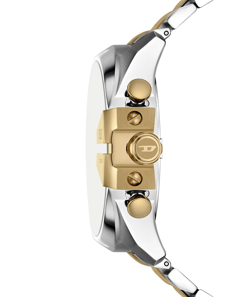 Diesel Men's Mega Chief Chronograph Gold-Tone Stainless Steel Watch, 51mm