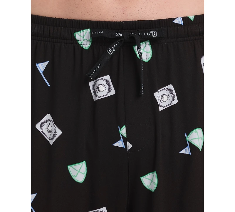 Perry Ellis Portfolio Men's Golf Lounge Elastic Waistband Pants