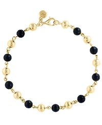 Effy Collection Black Agate Bracelet (13-1/2 ct. t.w.) in Gold Plated Silver