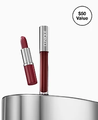 Clinique 2-Piece Lip Luxury Lipstick and Lip Gloss Set