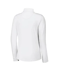 Tommy Bahama Women's White Kansas City Chiefs Sport Playa Vista IslandZone Quarter-Zip Jacket
