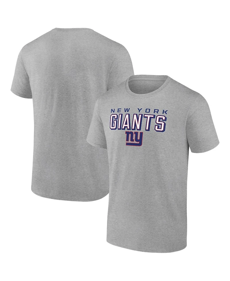Fanatics Mto Label Men's Heather Gray New York Giants Swagger T-Shirt