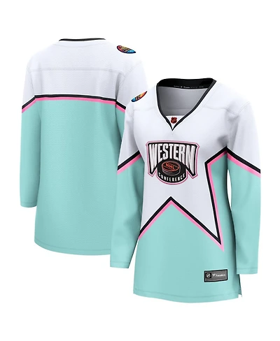 Fanatics Women's White Nhl All-Star Game Western Conference Breakaway Jersey