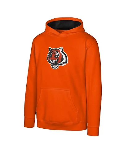 Outerstuff Big Boys and Girls Orange Cincinnati Bengals Prime Pullover Hoodie