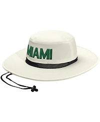 Adidas Men's and Women's Cream Miami Hurricanes Wide Brim Boonie Bucket Hat