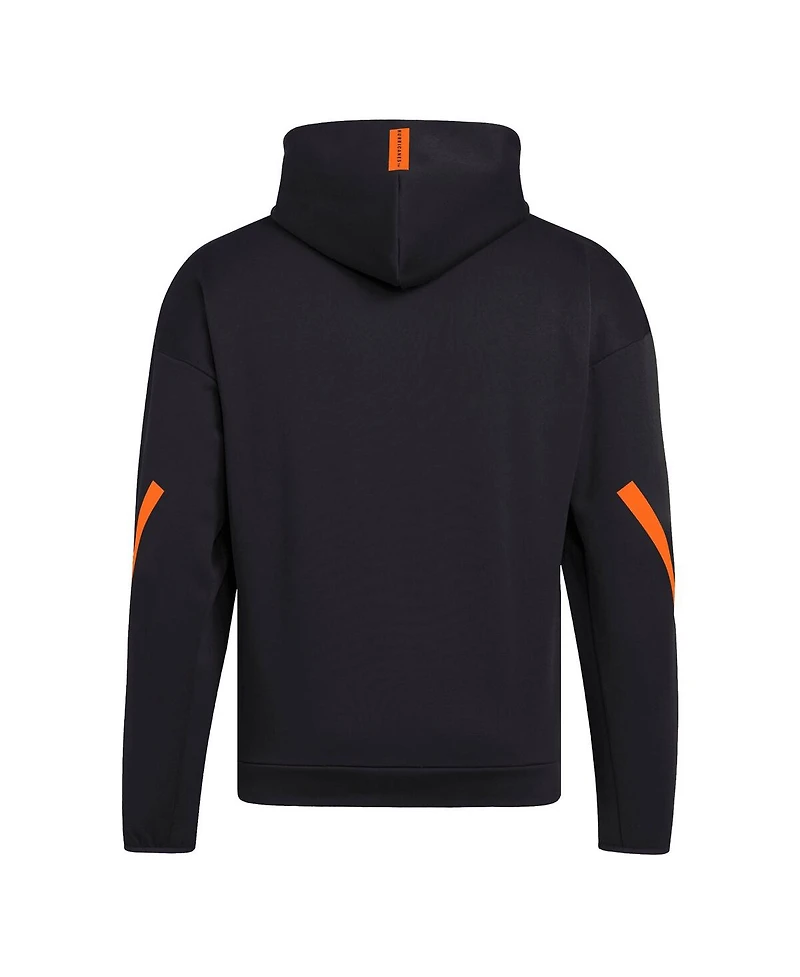 Adidas Men's Black Miami Hurricanes Z.n.e. Full-Zip Hoodie