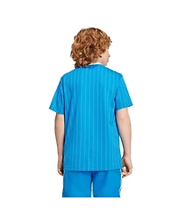 Adidas Big Boys and Girls Blue Real Madrid Terrace Icons Jersey