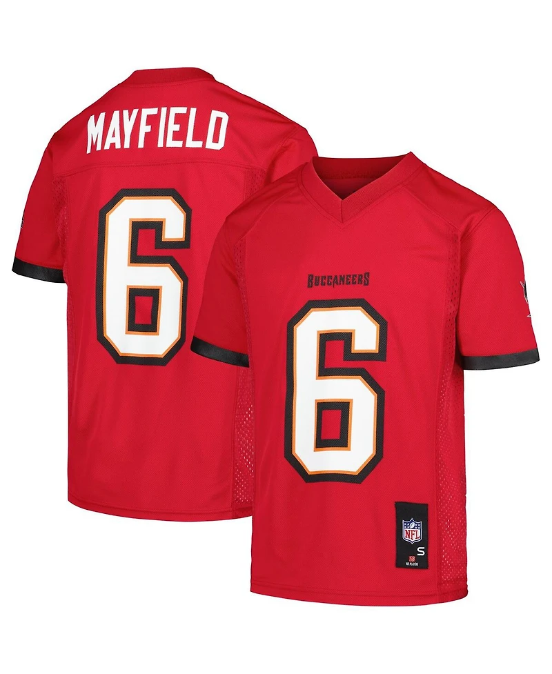 Outerstuff Big Boys and Girls Baker Mayfield Red Tampa Bay Buccaneers Replica Player Jersey
