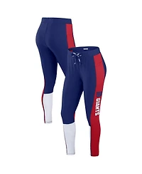 Wear by Erin Andrews Women's Royal/Red New York Giants Color Block Leggings