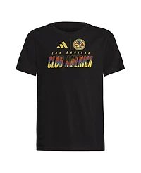 Adidas Big Boys and Girls Black Club America Leagues Cup T-Shirt