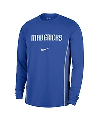 Nike Men's Blue Dallas Mavericks 2025/26 Authentic Pre-Game Legend Dri-fit Long Sleeve Shooting Shirt