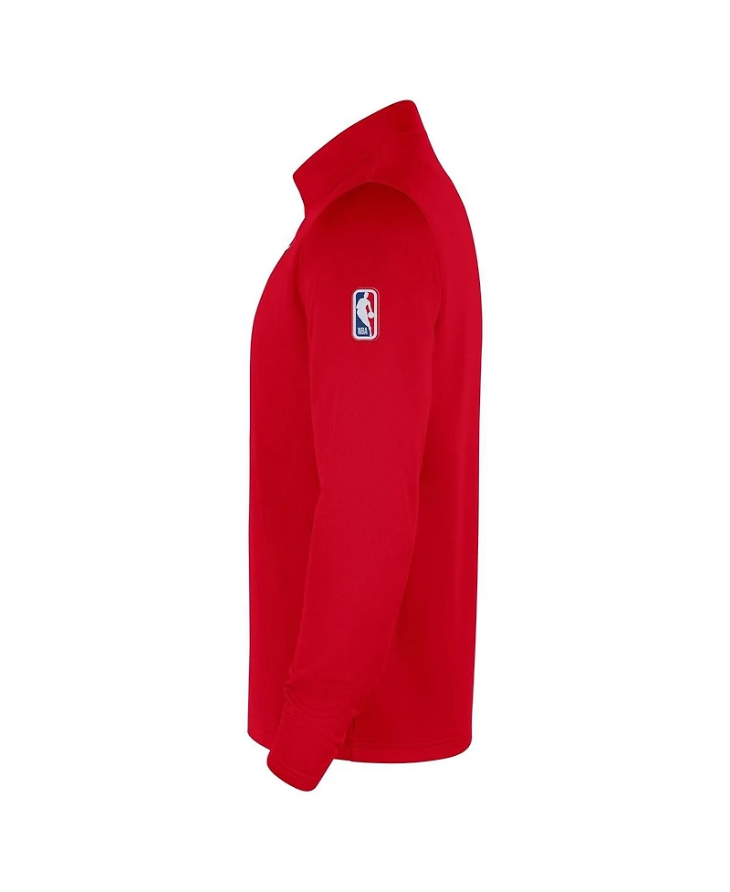 Nike Men's Red Chicago Bulls 2025/26 Authentic Coaches Quarter-Zip Dri-Fit Top