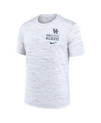 Nike Men's White Kentucky Wildcats Velocity Stacked Performance T-Shirt