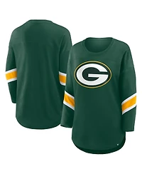 Fanatics Women's Green Bay Packers Redzone 3/4-Sleeve T-Shirt
