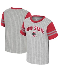 Colosseum Toddler Heather Gray Ohio State Buckeyes Airball T-Shirt