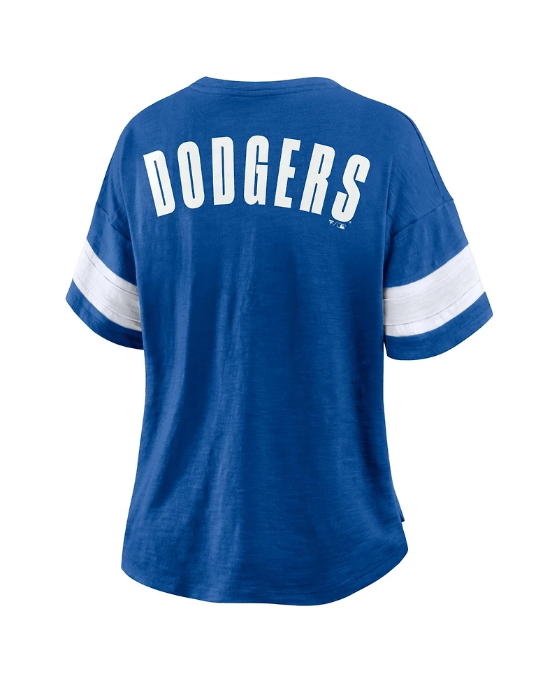 Fanatics Women's Royal Los Angeles Dodgers Curl Route T-Shirt