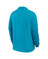Nike Men's Turquoise Florida State Seminoles One Goal Performance Half-Zip Pullover Sweatshirt