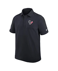 Nike Men's Navy Houston Texans Sideline City Pride Woven Performance Polo Shirt