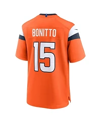 Nike Men's Nik Bonitto Orange Denver Broncos Team Game Jersey