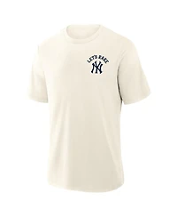 Fanatics Men's Cream New York Yankees Nostalgia Stadium Slub T-Shirt