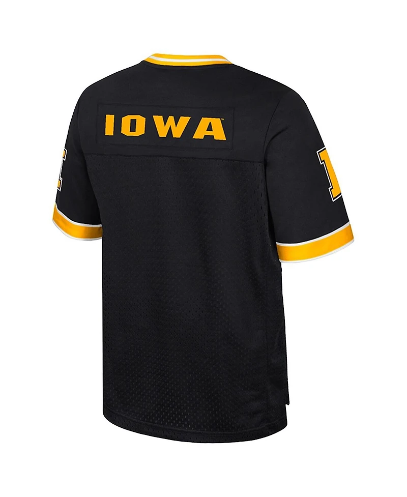 Colosseum Men's Black Iowa Hawkeyes Nothing but the Hits Football Jersey
