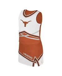 Colosseum Big Girls 2-Piece Texas Orange Longhorns Lollipop Park Cheer Set