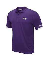 Colosseum Men's Purple Tcu Horned Frogs Santry Polo Shirt