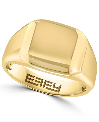 Effy Collection Men's 14K Gold Plated Sterling Silver Ring