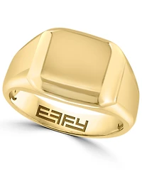 Effy Collection Men's 14K Gold Plated Sterling Silver Ring