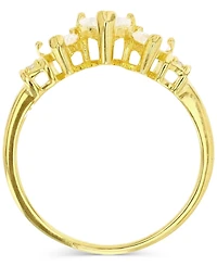 Macy's Cubic Zirconia Anniversary Band Ring (1.596 ct. t.w.) 14K Yellow Gold Over Sterling Silver