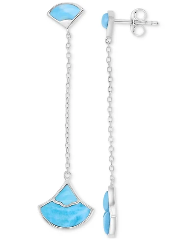 Macy's Opal (2 ct. t.w.) Earrings in Sterling Silver