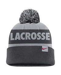 Nike Men's Charcoal Air Force Falcons Rivalry Shield Cuffed with Pom Knit Hat