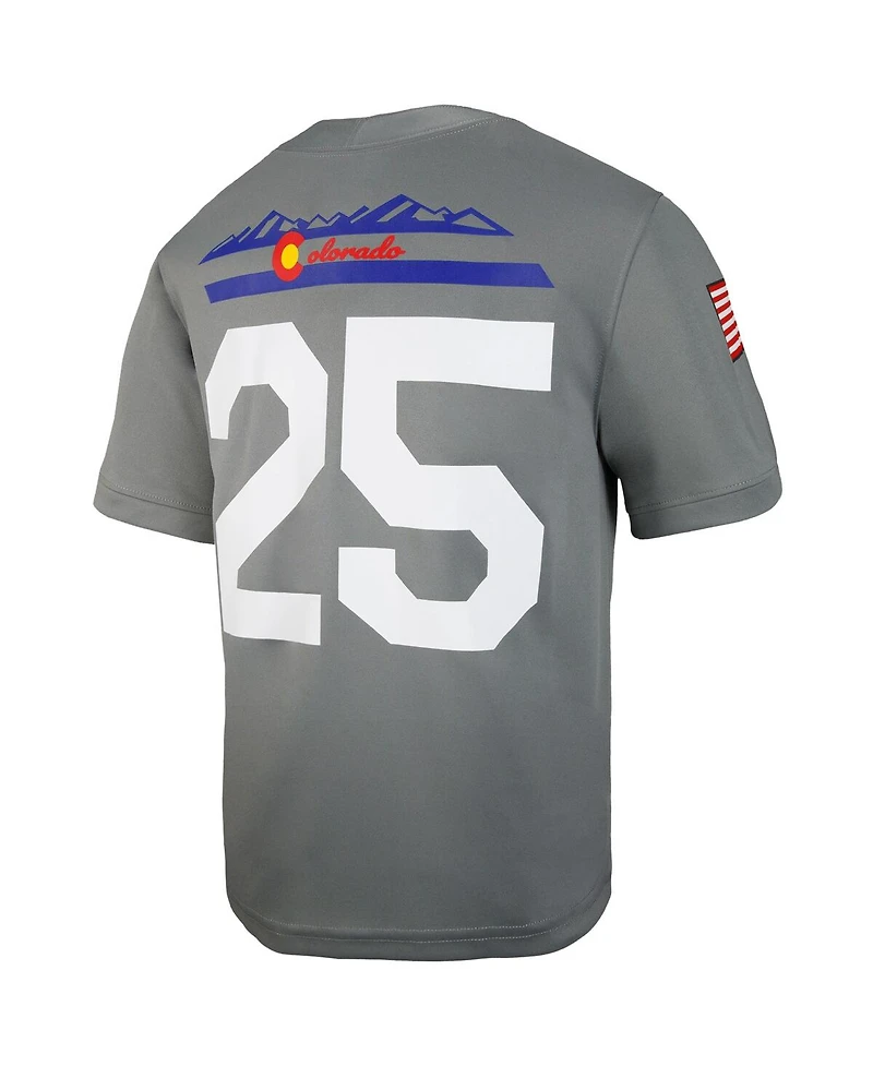 Nike Big Boys and Girls 25 Gray Air Force Falcons Apls Fighting Falcon Collection Football Game Jersey