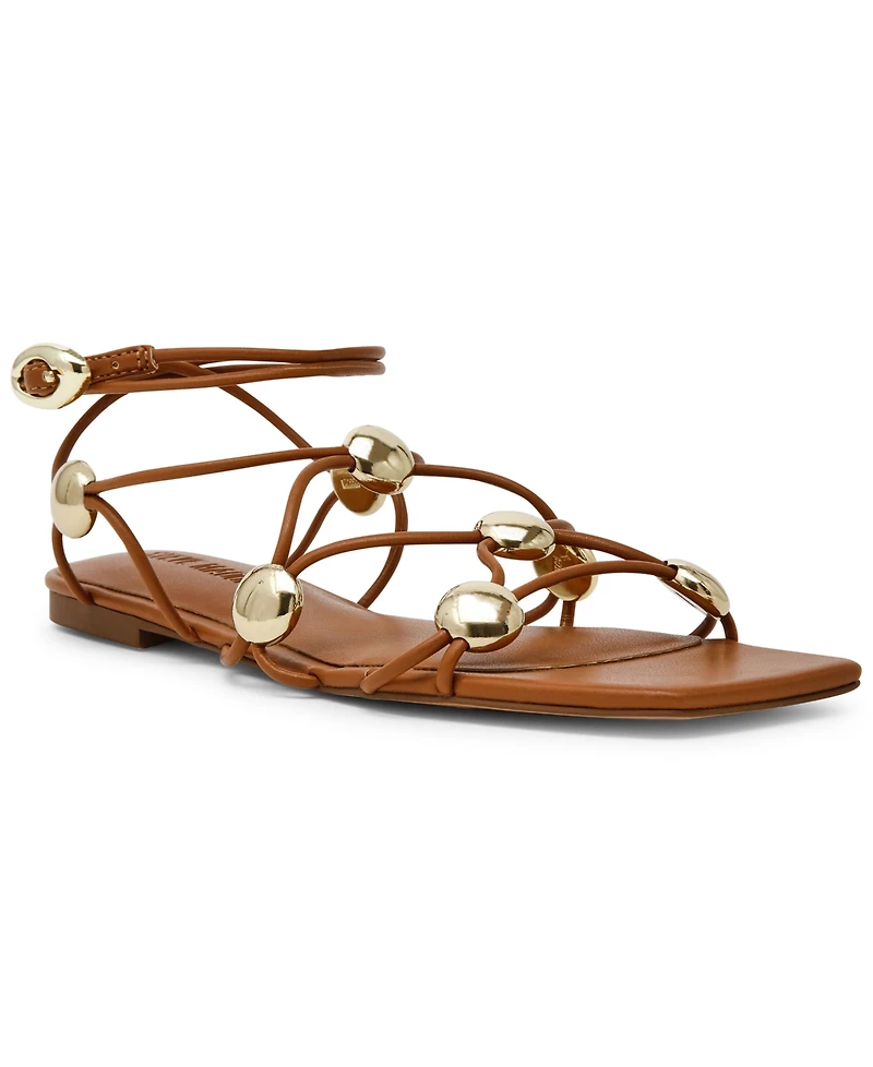 Steve Madden Women's Tides Studded Strappy Flat Sandals