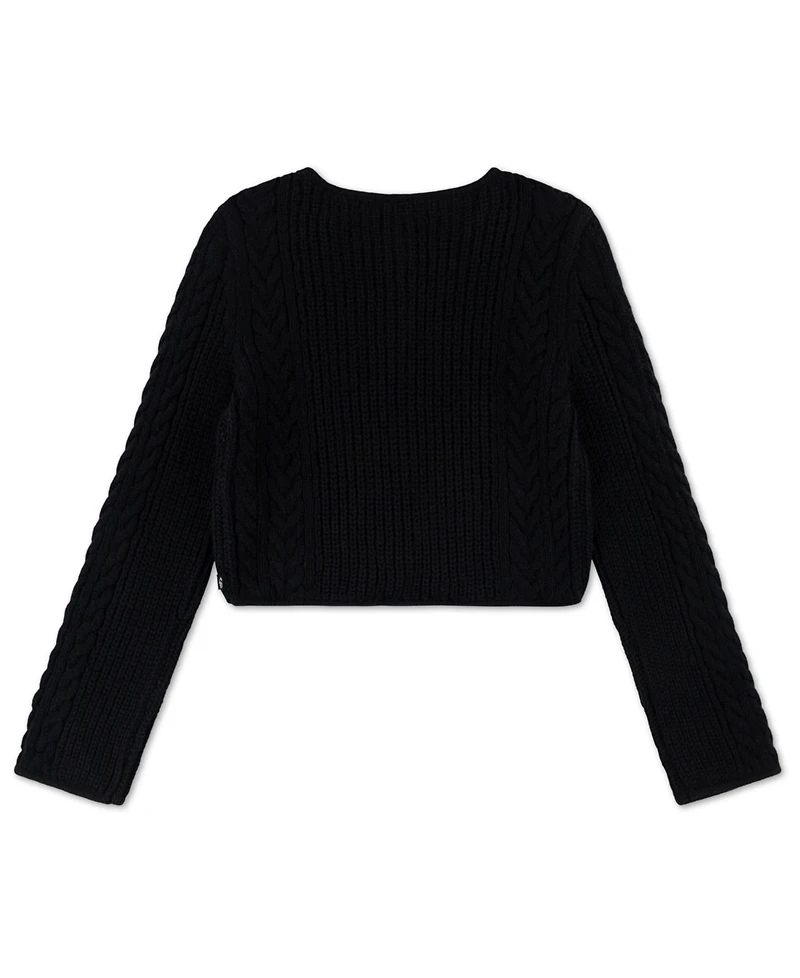 abercrombie kids Girls Cable Knit Cardigan Sweater