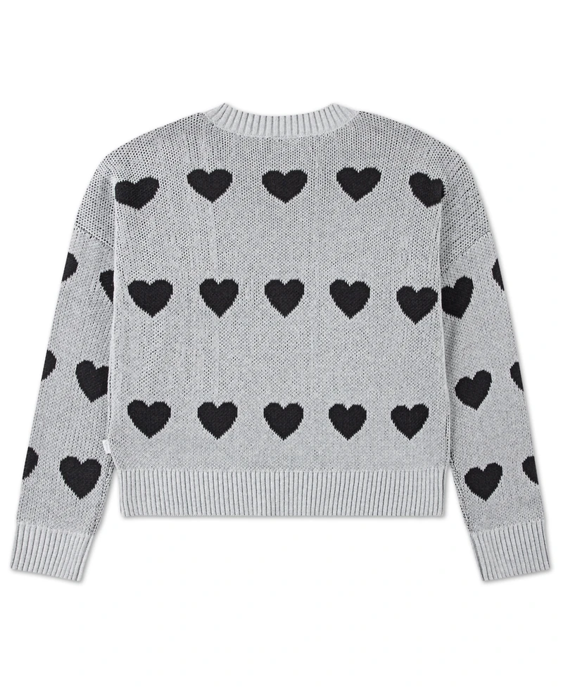 abercrombie kids Girls Multi Heart Crew Sweater