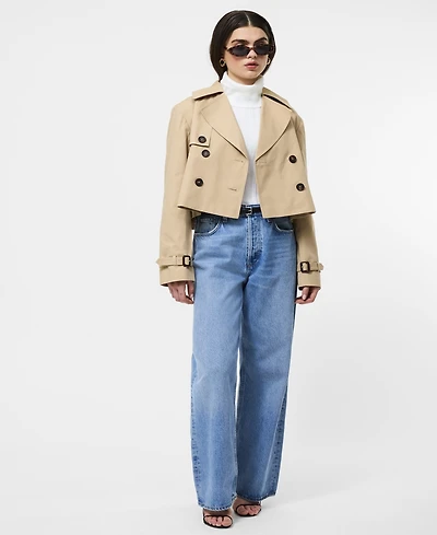 French Connection Women's Cropped Trench Coat